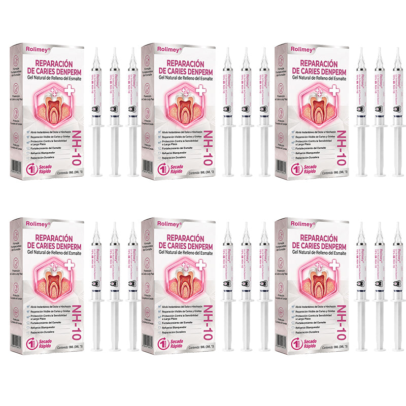 🌿🍧Rolimey® DenPerm – Gel natural de relleno y reparación del esmalte dental para la restauración de caries