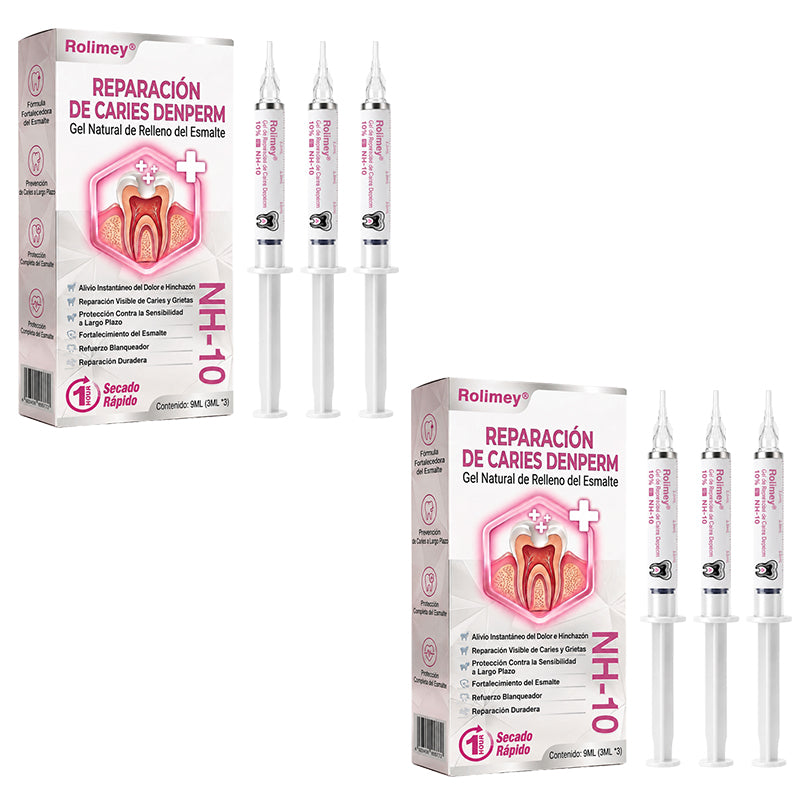 🌿🍧Rolimey® DenPerm – Gel natural de relleno y reparación del esmalte dental para la restauración de caries
