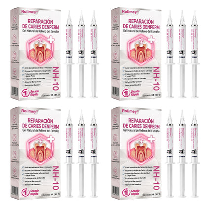 🌿🍧Rolimey® DenPerm – Gel natural de relleno y reparación del esmalte dental para la restauración de caries