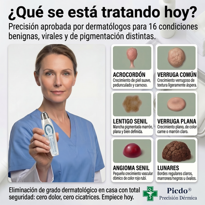 𝐏𝐢𝐜𝐝𝐨® 𝐁𝐨𝐫𝐫𝐚𝐝𝐨𝐫 𝐝𝐞 𝐕𝐞𝐫𝐫𝐮𝐠𝐚𝐬 𝐲 𝐌𝐚𝐧𝐜𝐡𝐚𝐬 𝐝𝐞 𝟕 𝐃í𝐚𝐬(Aplicador roll-on: sin dolor ni cicatrices)💪
