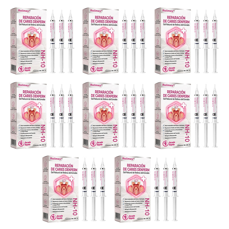🌿🍧Rolimey® DenPerm – Gel natural de relleno y reparación del esmalte dental para la restauración de caries