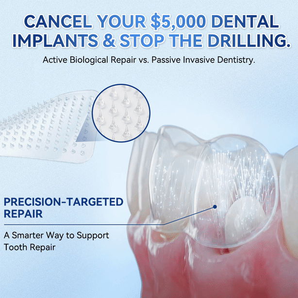 🌷𝐆𝐥𝐢𝐦𝐦𝐞𝐫𝐥𝐲® 🦷 Parche de microagujas con Tideglusib para la reparación de dientes y encías  3.0