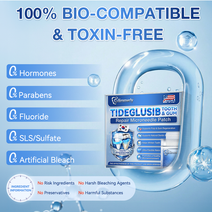 🌷𝐆𝐥𝐢𝐦𝐦𝐞𝐫𝐥𝐲® 🦷 Parche de microagujas con Tideglusib para la reparación de dientes y encías  3.0