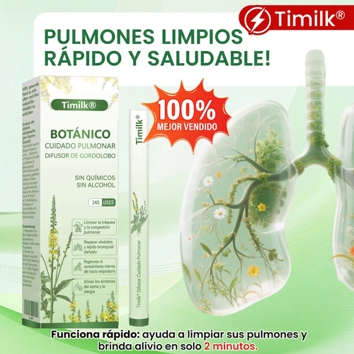 🍃Timilk®BOTÁNICO CUIDADO PULMONAR DIFUSOR DE GORDOLOBO