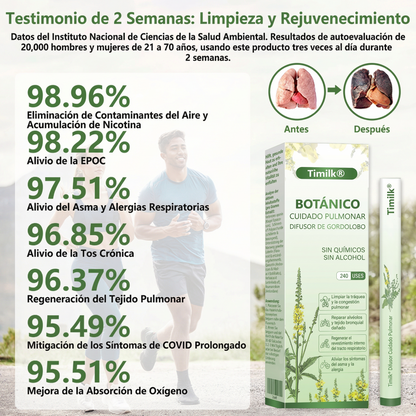 🍃Timilk®BOTÁNICO CUIDADO PULMONAR DIFUSOR DE GORDOLOBO