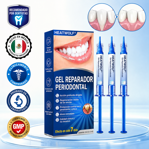 🦷3️⃣ HEATWOLF® GumRevive Gel Reparador Periodontal 💝