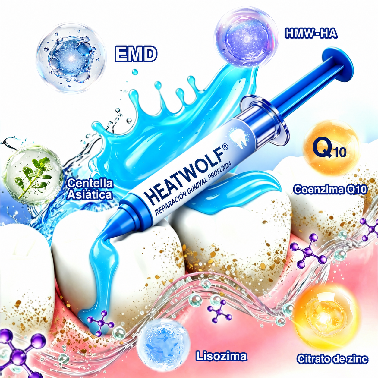 🦷3️⃣ HEATWOLF® GumRevive Gel Reparador Periodontal 💝